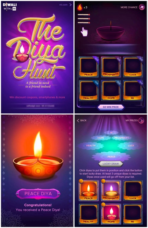 Play ‘The Diya Hunt’ and win discount coupons, F-Codes, Mi accessories & smartphones