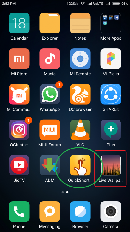 MIUI Hidden Feature ] How To Set Live Wallpaper On Screen - Tips ...