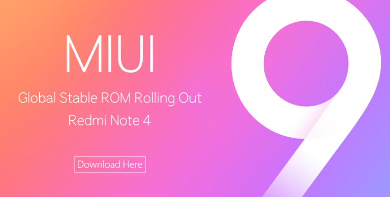 MIUI‬ 9 Global Stable V9.0.5.0.NCFMIEI For Redmi Note 4 is Released