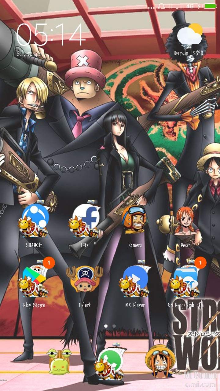 Theme One Piece With Crew Tema Mi Community Xiaomi