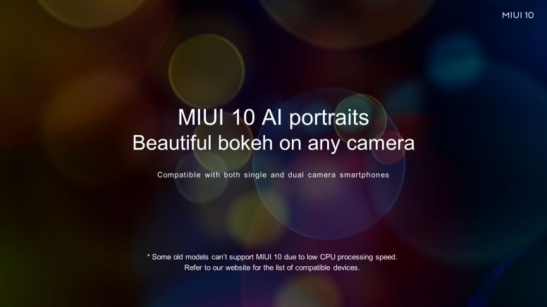 Introducing the new Single camera AI Portrait mode in MIUI 10