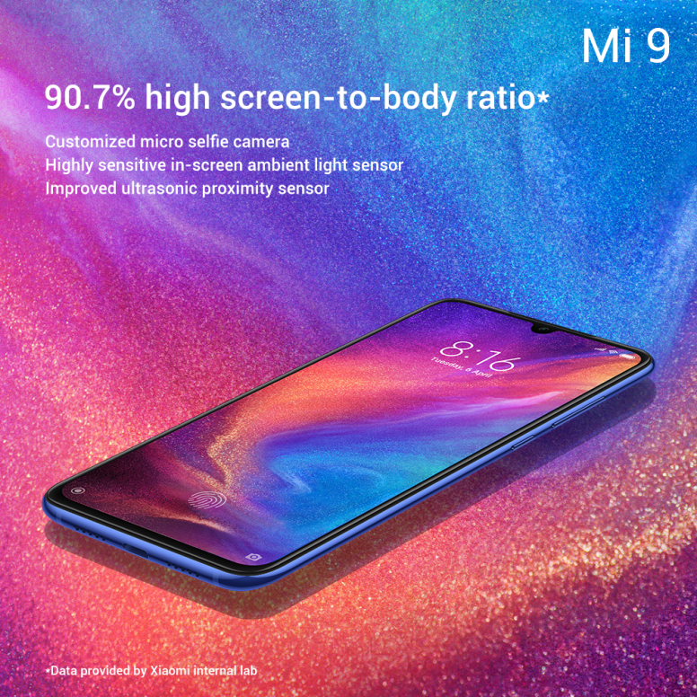 Mi 9’s screen. You asked for it, we #MakeItHappen