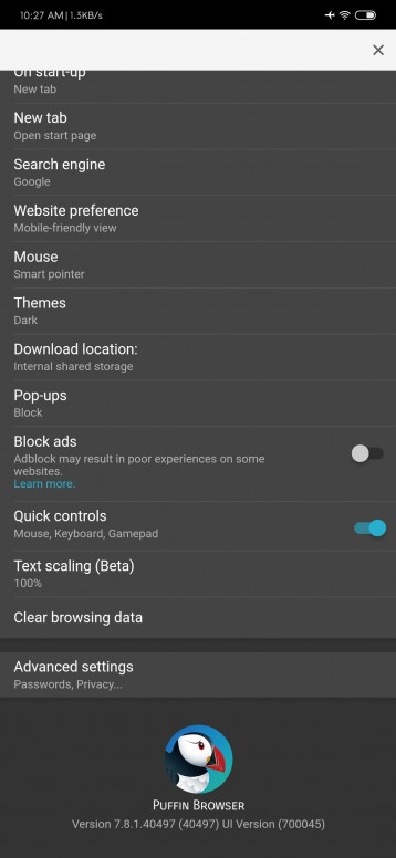 Puffin Browser 7.8.1.4 (Updated) Mod - Paid for Free