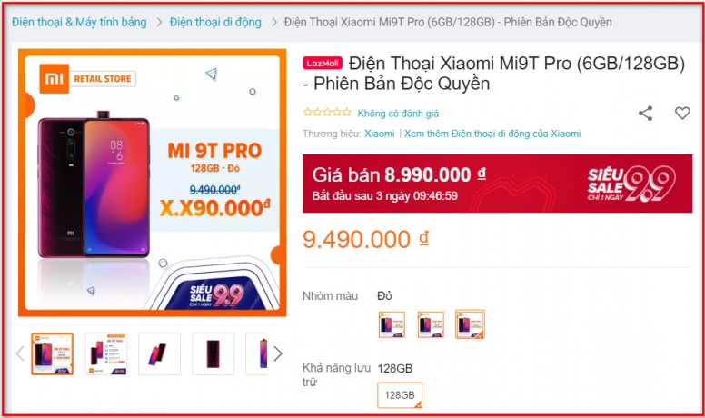 Xiaomi Mi 9T Pro có giá chính thức: Bằng Mi 9T, chip rồng QSD 855, chỉ bán online qua Lazada